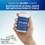 Collagène Marin Hydrolysé Melixir — flacon de peptides de collagène marin et vitamine C anti-âge