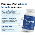 Collagène Marin Hydrolysé Melixir — packshot lifestyle anti-âge peau fermeté