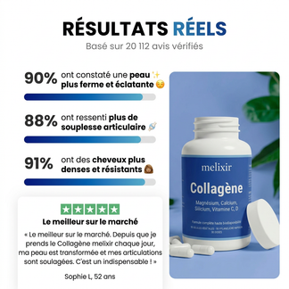 Collagène Marin Melixir — détail des peptides de collagène marin hydrolysé bas poids moléculaire