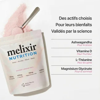Régulateur de Cortisol Melixir — gros plan adaptogène équilibre nerveux