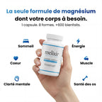 Magnesium Complex Melixir — face arrière avec composition détaillée et conseils d'utilisation